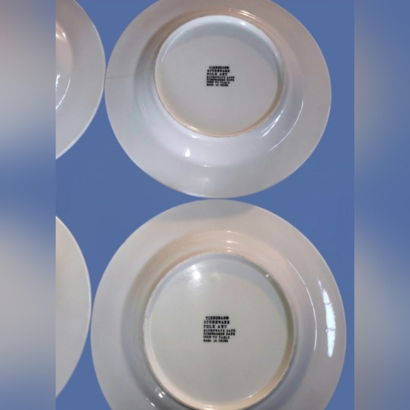 Vintage Tienshan Folk Art Stoneware Salad Plates ~ Corning CENTURA Platter - Picture 10 of 11